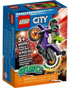 LEGO City 60296 Kaskaderski motor za vožnjo po zadnjem kolesu 