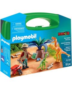Playmobil Prenosni kovček Raziskovalec dinozavrov - 70108